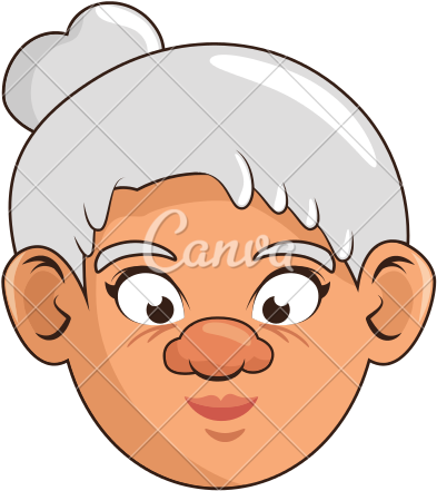 Cartoon Grandmother - Grandmother (550x550)