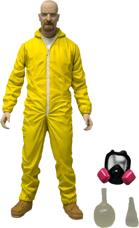 Walter White 6" Yellow Hazmat Figure - Breaking Bad Action Figures (272x446)