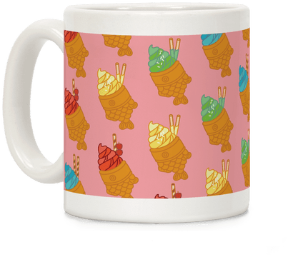 Taiyaki Pattern Coffee Mug - Mug (484x484)