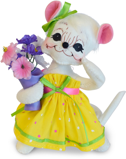 6 Inch Bright Bouquet Mouse - Annalee Dolls (600x600)