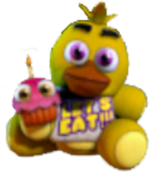 45cm Large Size Five Nights At Freddy S Fnaf Nightmare - Fnaf Chica Plush In Game (600x718)