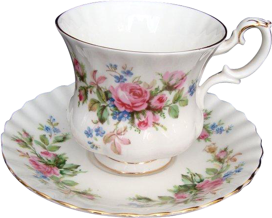 Royal Albert "moss Rose" Vintage Demi Tasse - Royal Albert Coffee Cups (551x551)