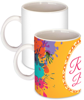 Color Splash Rang Barse Holi Coffee Mug - Mug (284x426)