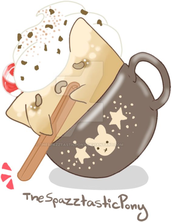Coffee Kitty From Shark-vomit By Thespazztasticpony - Illustration (894x894)