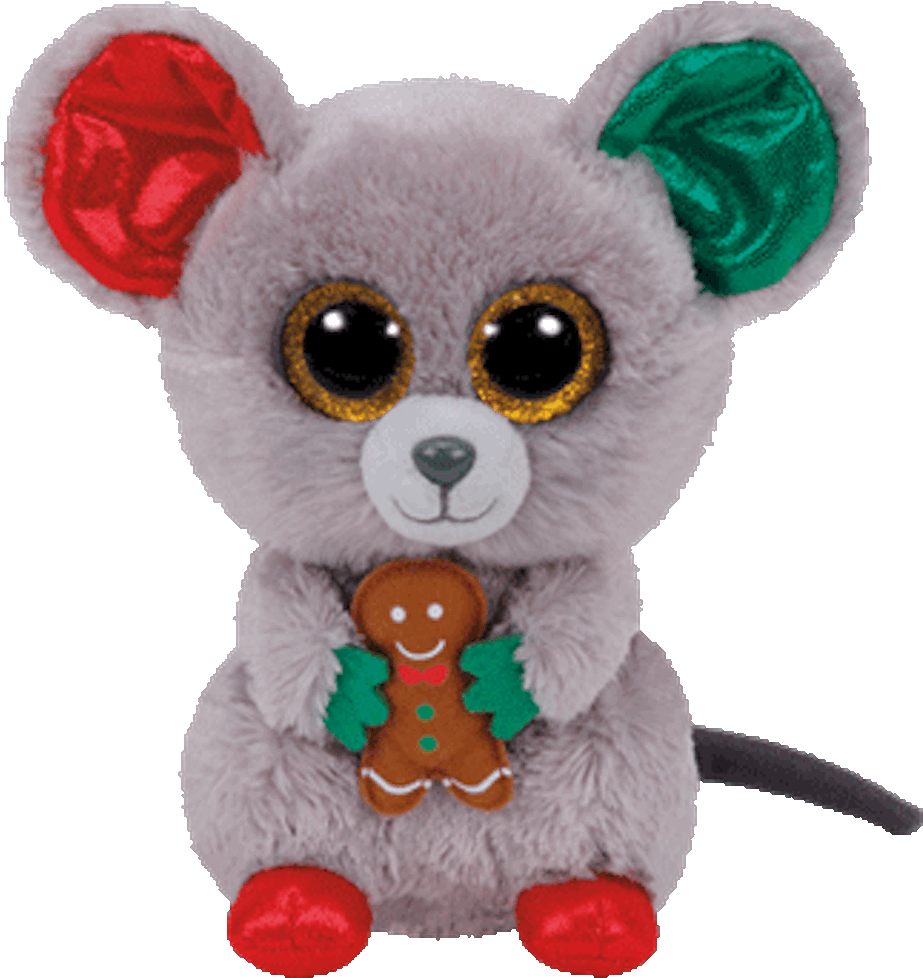 Beanie Boo Plush Stuffed Animal Mac The Christmas Mouse - Mac The Beanie Boo (1001x1001)