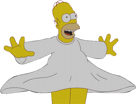 Animated Gif Cartoon, Homer Simpson, Transparent, Free - Meme Gifs Transparent (500x381)
