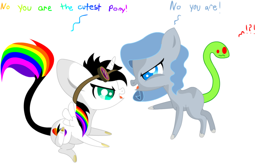 Chibi Who's The Cutest Pony By Lightning-bliss - Cartoon (1024x576)