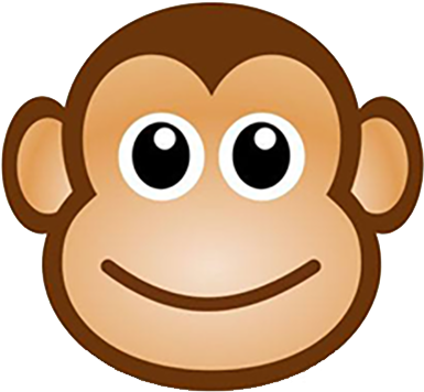 Monkey Cartoon Drawing Chimpanzee Clip Art - Simple Cartoon Monkey Face (500x500)