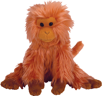 Ty Beanie Baby Alex The Lion Madagascar 2 - Ty Caipora The Golden Lion Tamarin ~ Ty Store Wwf Exclusive (350x350)