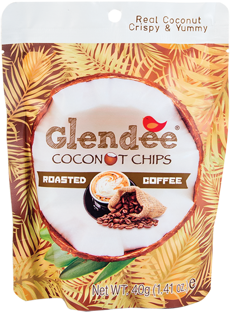 Glendee Coconut Chips - Glendee Coconut Chips Original Flavor 40g (1.41 Oz) (640x640)