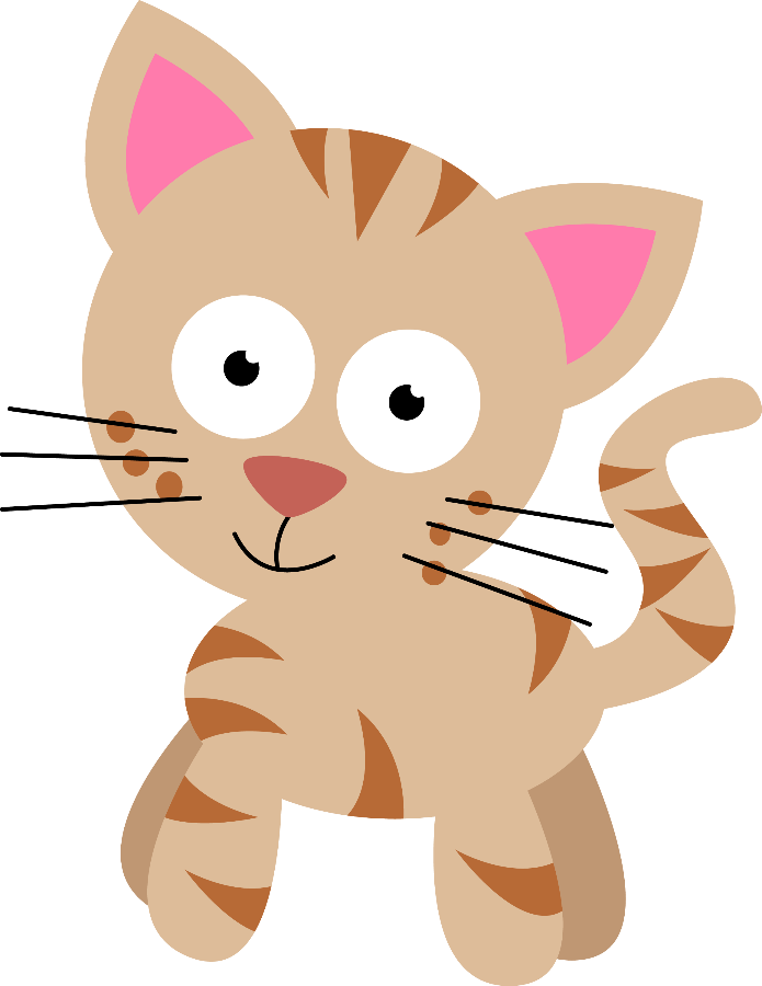 Cachorrinhos E Gatinhos - Translucent Cartoon Transparent Background Kitten Clip (695x900)