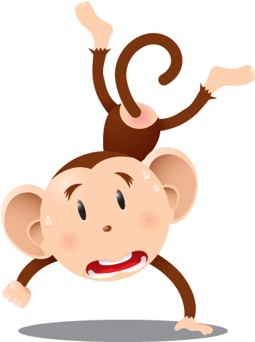 Wall Color - Monkey 4th Birthday Ornament (round) (374x491)