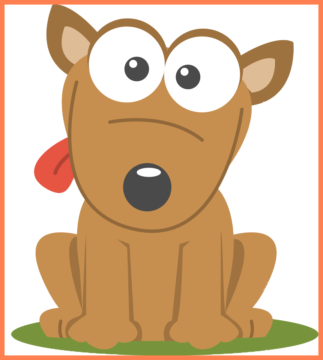Kitten And Animals Kitten And Dog Cartoon Shocking - Dog Cartoon Png (1077x1201)