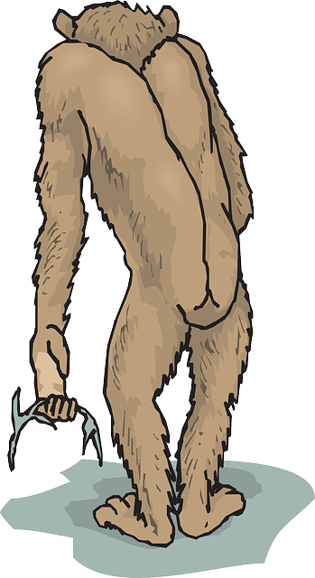 View, Art, Animal, Chimp, Rear, Fur - Gorilla (349x640)