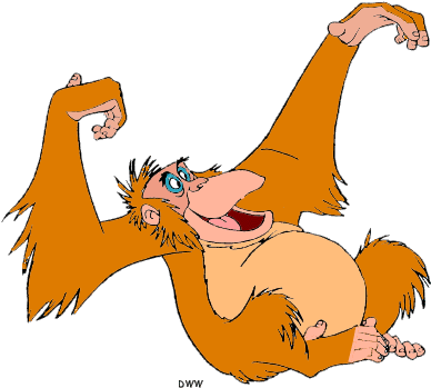 Jungle - King Louie Jungle Book Clipart (409x355)