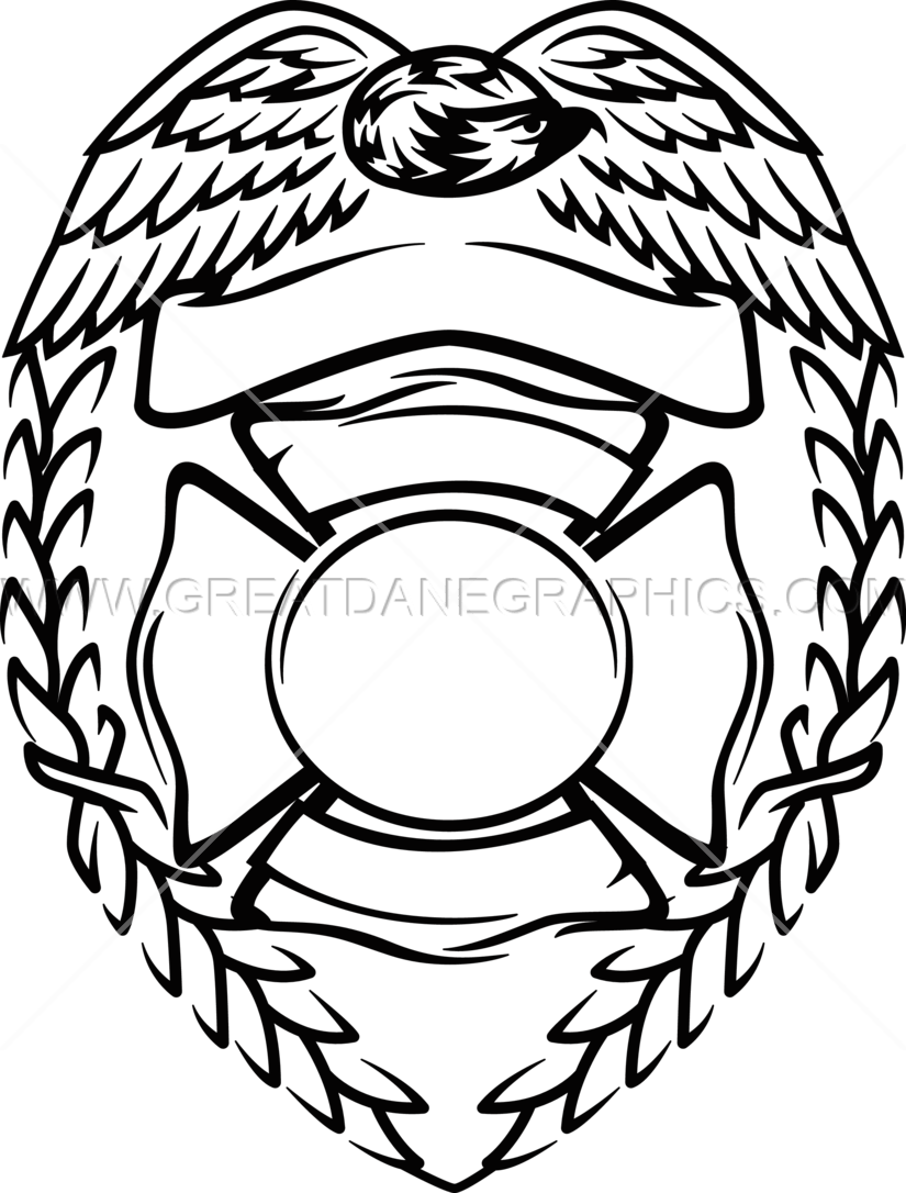 Download Error - Firefighter Embroidered Badge (825x1086)