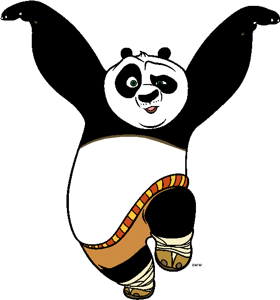 Kung Fu Panda Clip Art Images - Kung Fu Panda Animated (594x626)