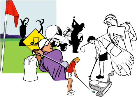 Golf Art - Golf Clip Art (470x333)