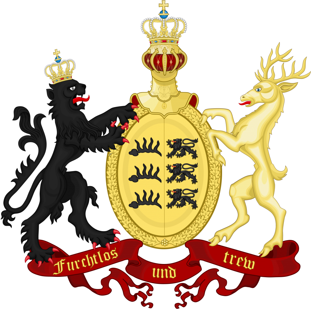 2000px-coat Of Arms Of The Kingdom Of Württemberg, - Kingdom Of Wurttemberg Coat Of Arms (1024x1008)
