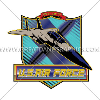 Shield Template - Air Force (385x385)