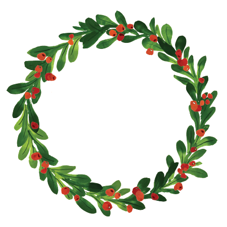 Beeren-frohe Weihnacht-kranz Kleine Geschenktüte (450x450)