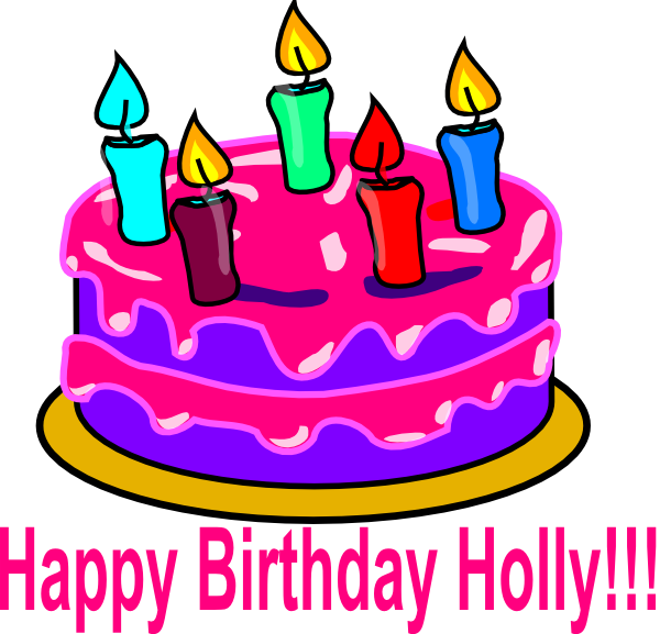 Happy Birthday Holly Clip Art - Happy New Year 2011 (600x577)