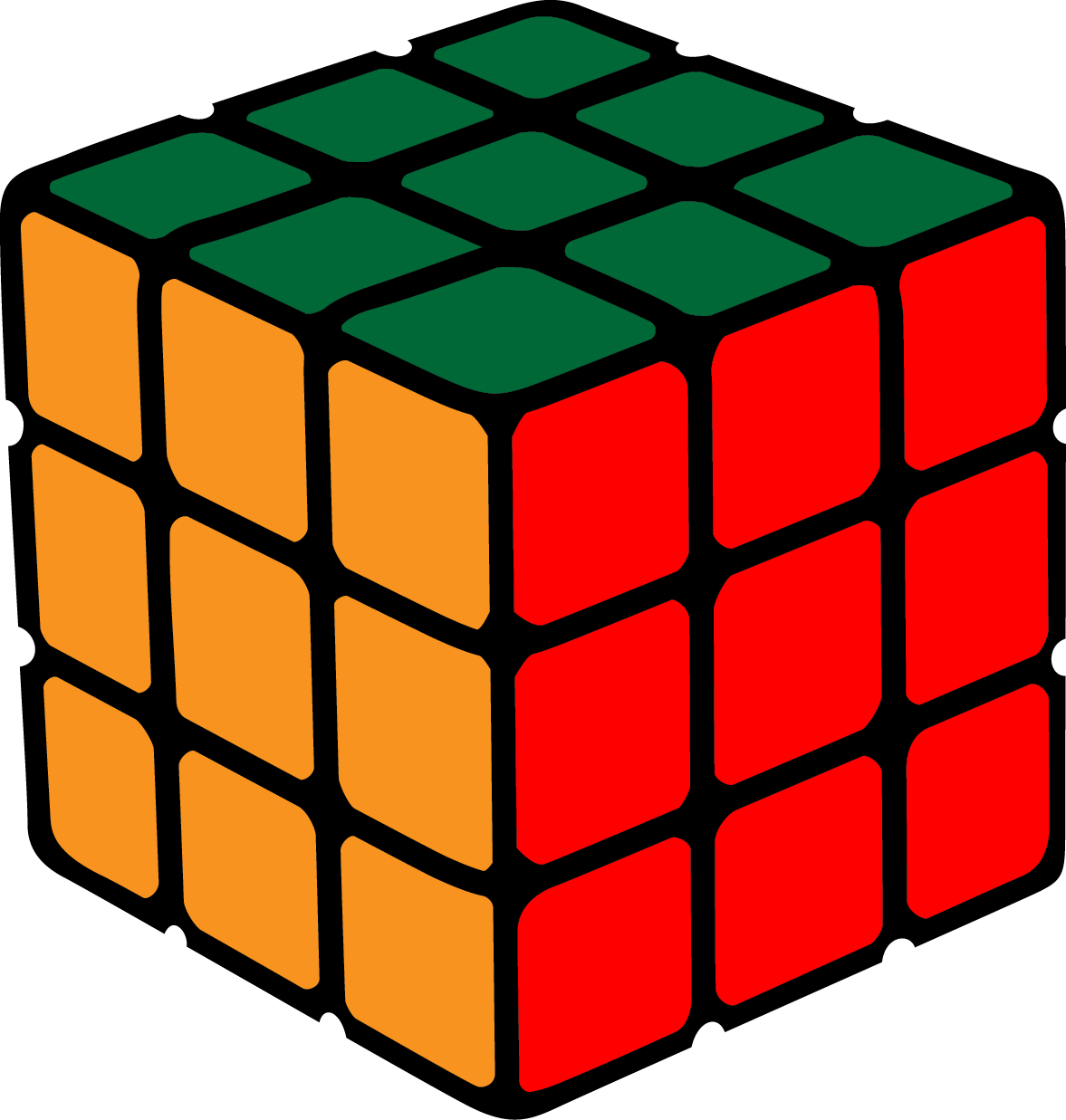 Rubiks Cube Puzzle Clip Art - Rubiks Vector (1177x1237)