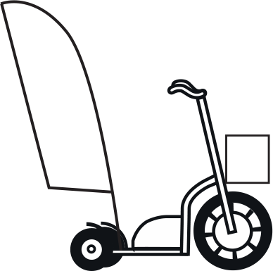 Swin Bike Street 01 - Line Art (388x385)