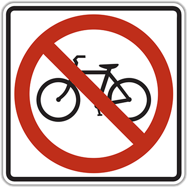 R5-6 No Bicycles - Bicycle Signs (400x400)