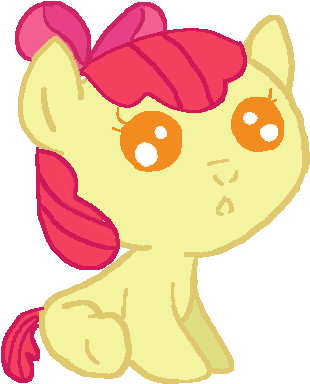 Baby Apple Bloom By Canineenthusiast - Mlp Apple Bloom Baby (332x398)