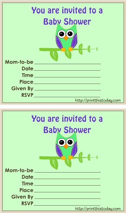 Free Cute Owl Baby Shower Invitations - Cartoon (612x756)