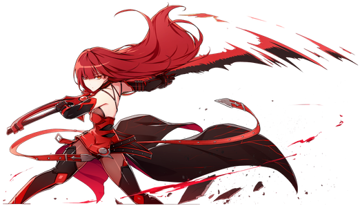 Anime Picture With Elsword Elesis Ress Long Hair Single - Elsword Elesis Vingadora Escarlate (600x359)