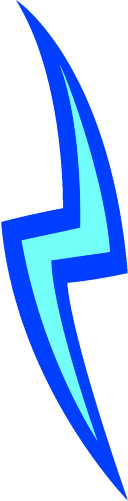 Blue Lighting Bolt - Emblem (774x1032)