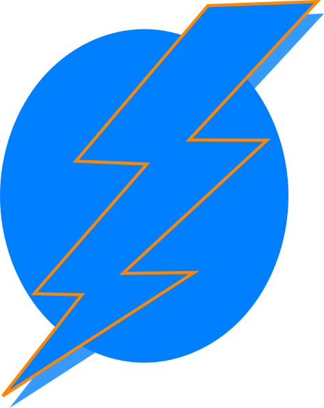 Lightning Bolt Clip Art Clipart - Circle (474x596)