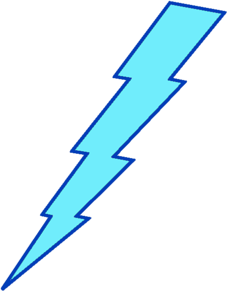 Lighting - Bolt - Png - Light Blue Lightning Bolt (499x608)