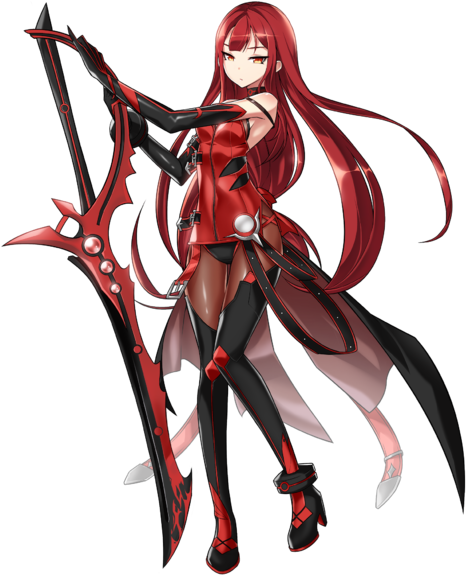 Anime Picture With Elsword Elesis Ress Long Hair Single - Elsword Elesis Crimson Avenger (491x599)