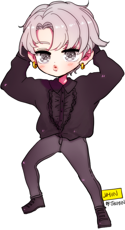Bts - Bts Chibi Jimin Png (400x735)