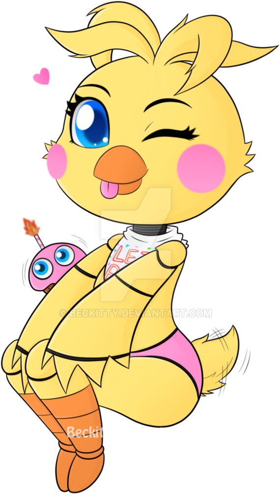 28 Collection Of Chica Drawing Cute - Toy Chica Drawing Cute (743x1075)