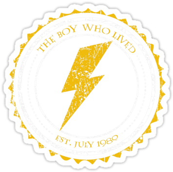 Harry - Potter - Lightning - Bolt - Clipart - Alice In Wonderland Party (375x360)
