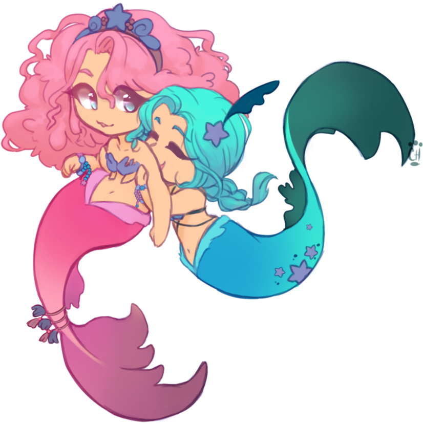 Cute Mermaid Clipart Mermaid Clipart Png File-300 Dpi - Cute Pics Of Mermaids (894x894)