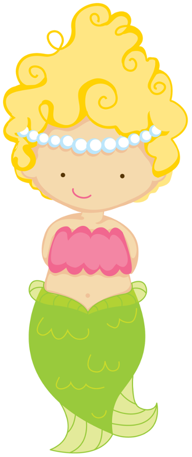 Mermaid Clip Art - Clip Art (378x900)