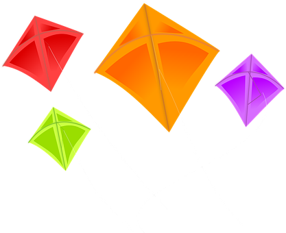 Red Kite Clipart Paper Kite - Makar Sankranti 2018 Wishes (417x340)