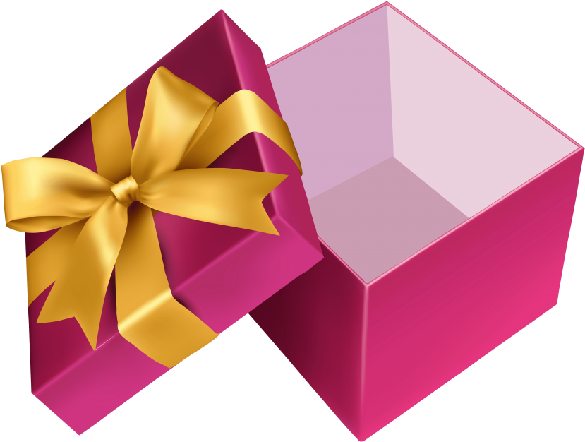Free Png Pink Open Gift Png Images Transparent - Open Gift Clipart (850x641)