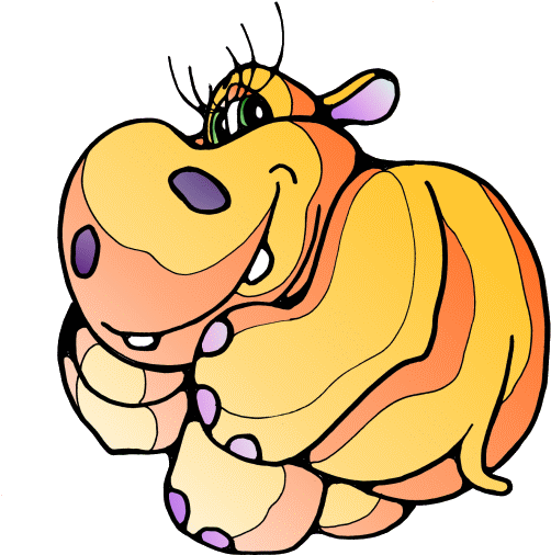 Nilpferd, Nilpferde, Hippopotamus, Hippo, Hippos, Design - Hippopotamus (564x516)