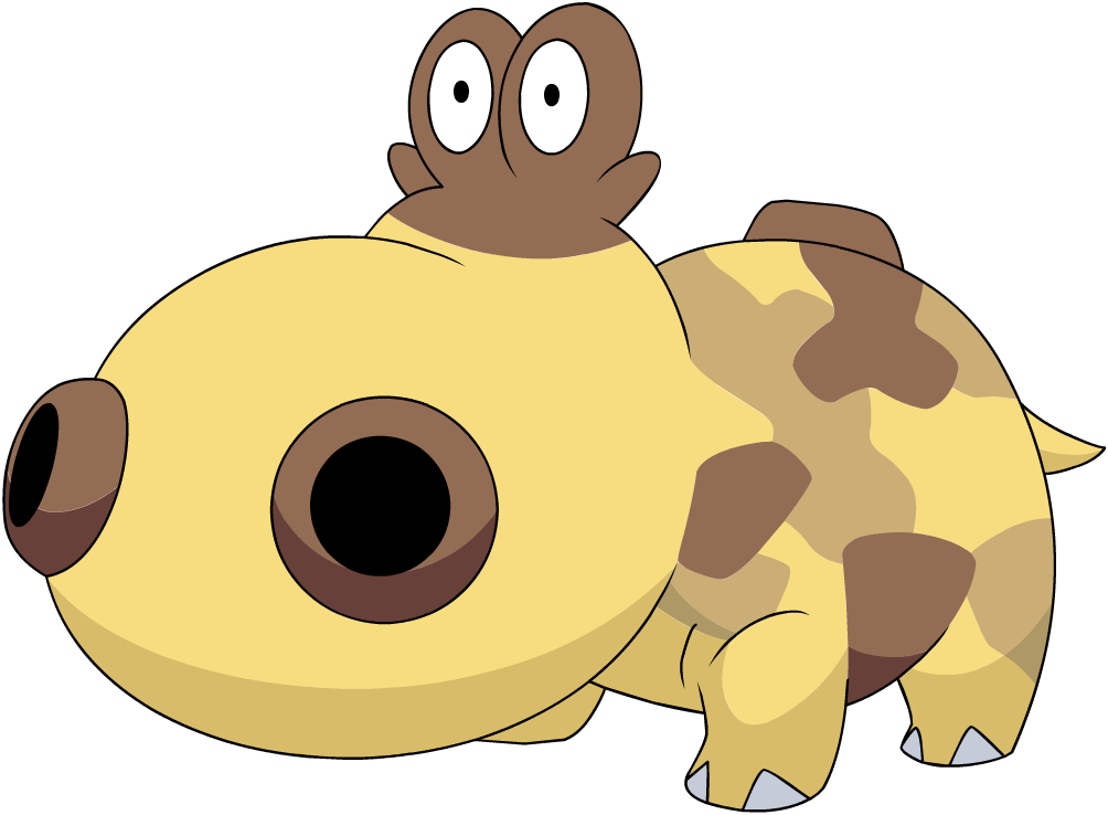 449hippopotas Dp Anime - Pokemon Hippopotas (1004x738)