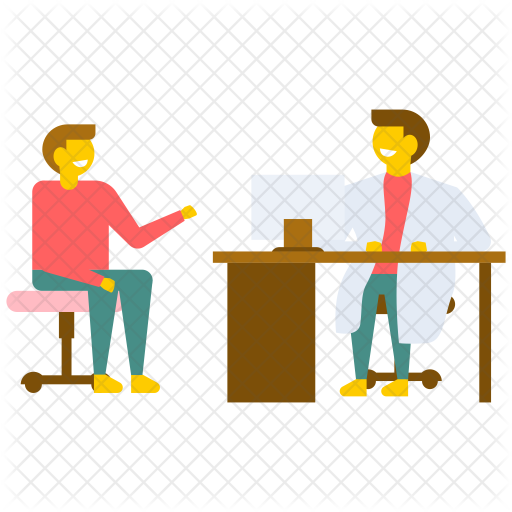 Patient With Doctor Icon - Patient Doctor Consultation Icon (512x512)