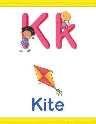 K For Kite - Learn Alphabet (309x399)