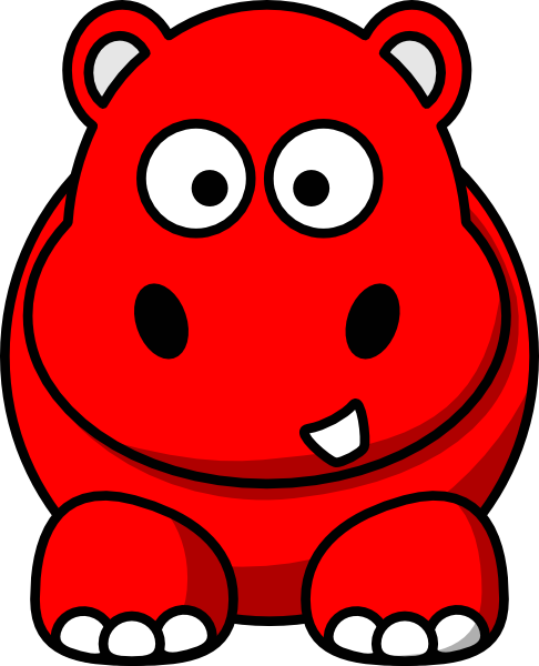 H Is For Hippopotamus - Cartoon Rhino Png (486x600)