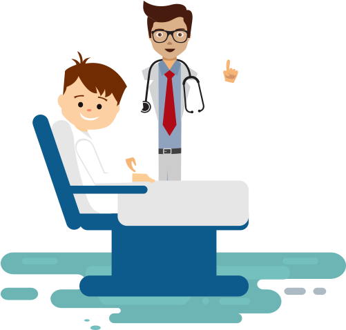 Physician Tooth Dentistry Patient - Dental Doctor Vector (500x500)