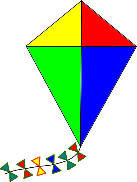 Kite Clipart - Clip Art (450x598)